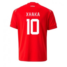 Schweiz Granit Xhaka #10 Hemmakläder VM 2022 Kortärmad